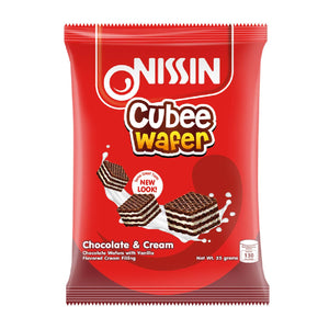 Nissin Cubee Wafer Choco & Cream Flavor 25g