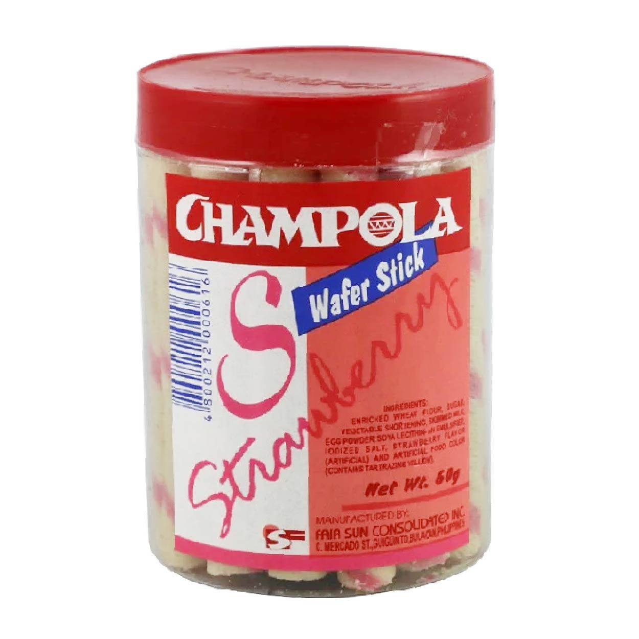 Champola Wafer Stick Strawberry 60g