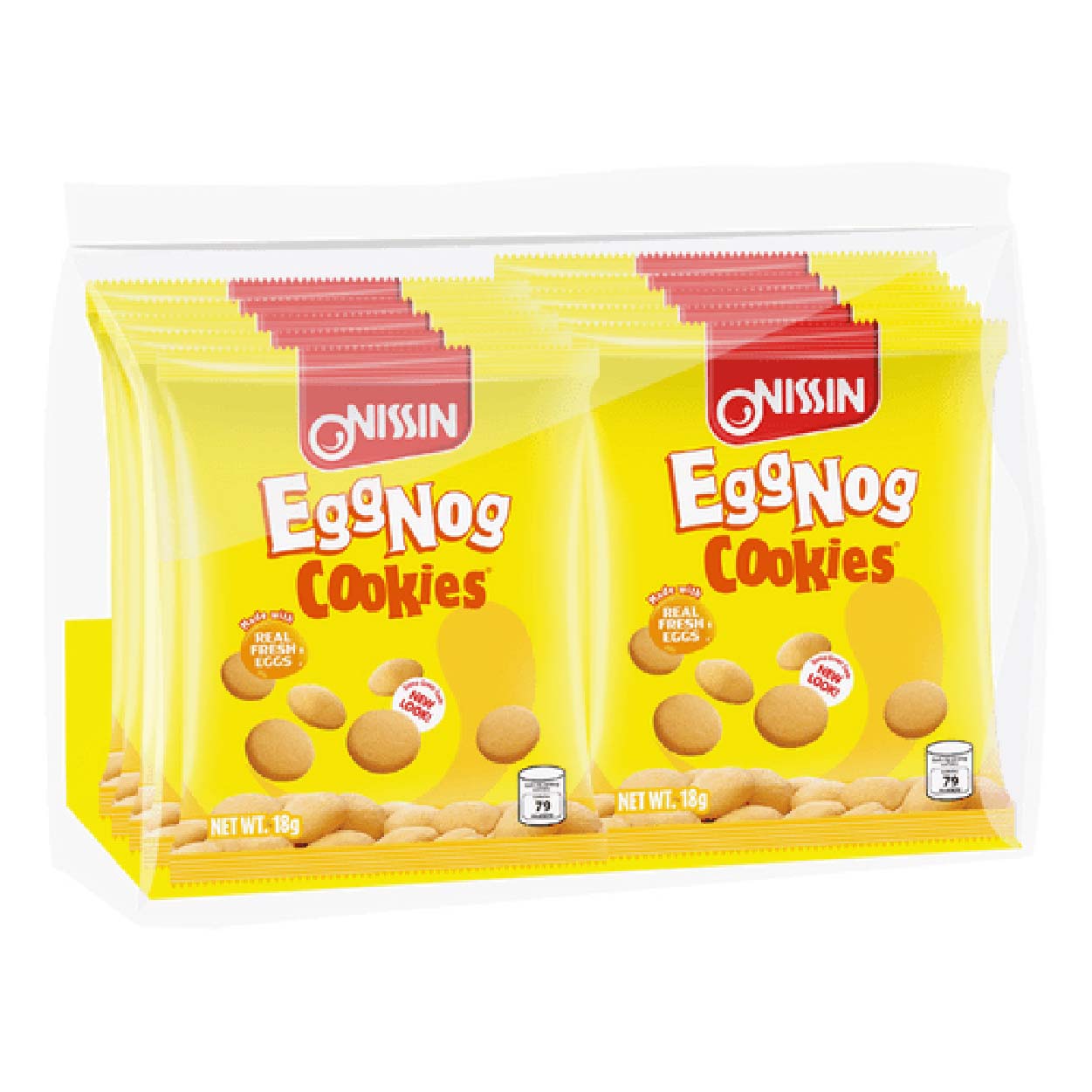 Nissin Eggnog Cookies 10x18g