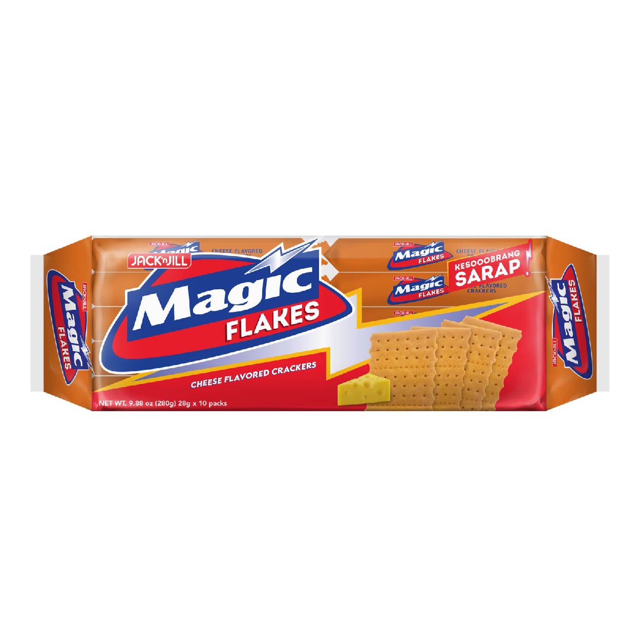 Magic Flakes Cheese Flavored Crackers 10x28g – Ever Supermarket