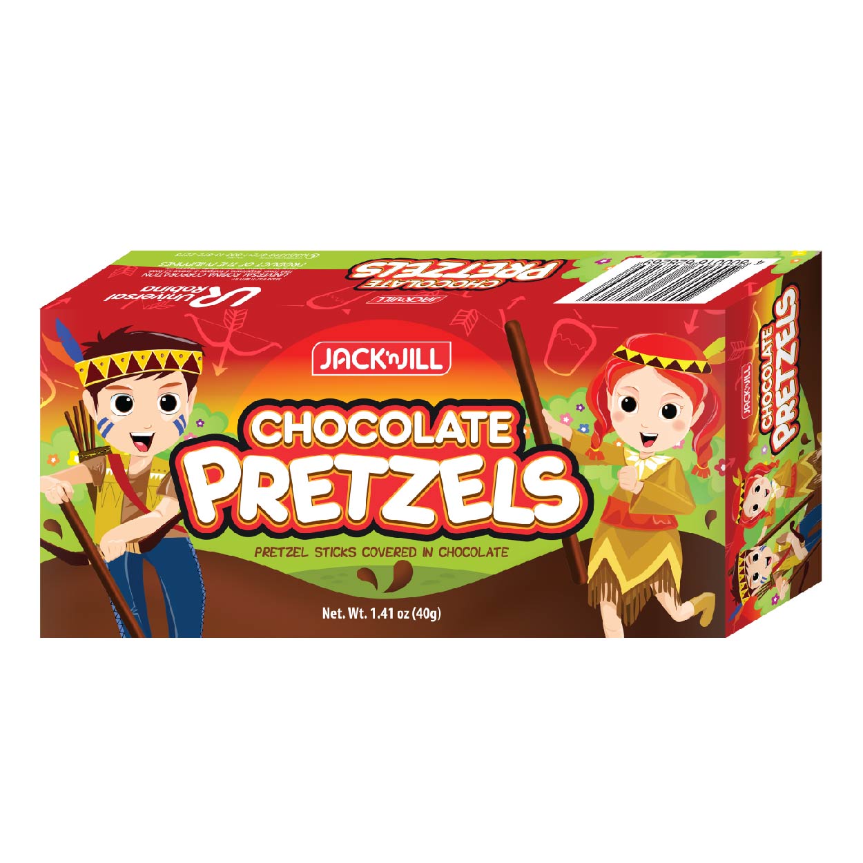 Jack n Jill Pretzels Chocolate Biscuits 40g