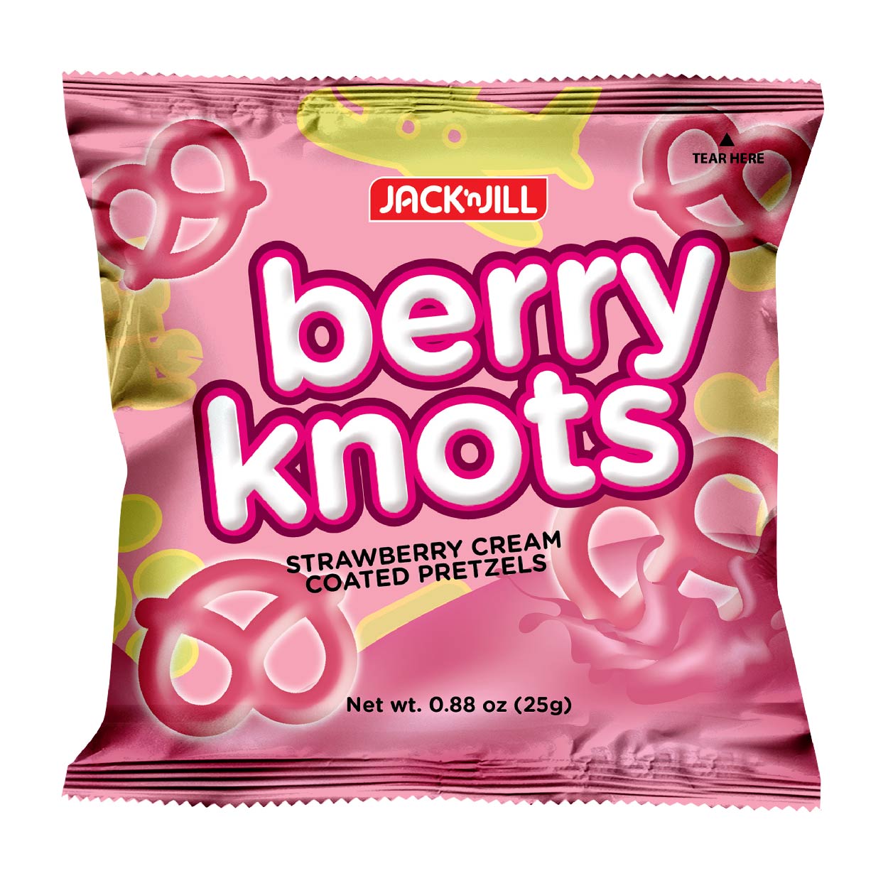 Jack n Jill Pretzels Berry Knots Biscuits 25g