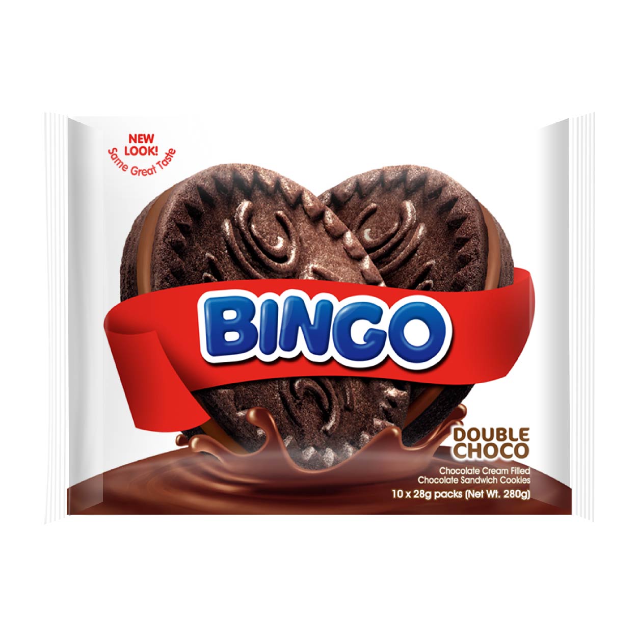 Bingo Double Choco Sandwich Cookies 10x28g