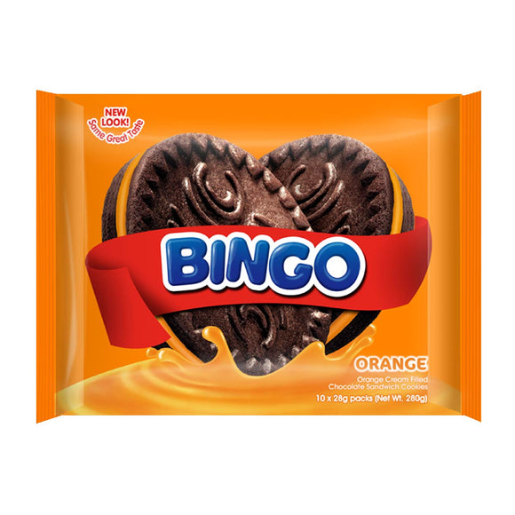 Bingo Orange Sandwich Cookies 10x28g