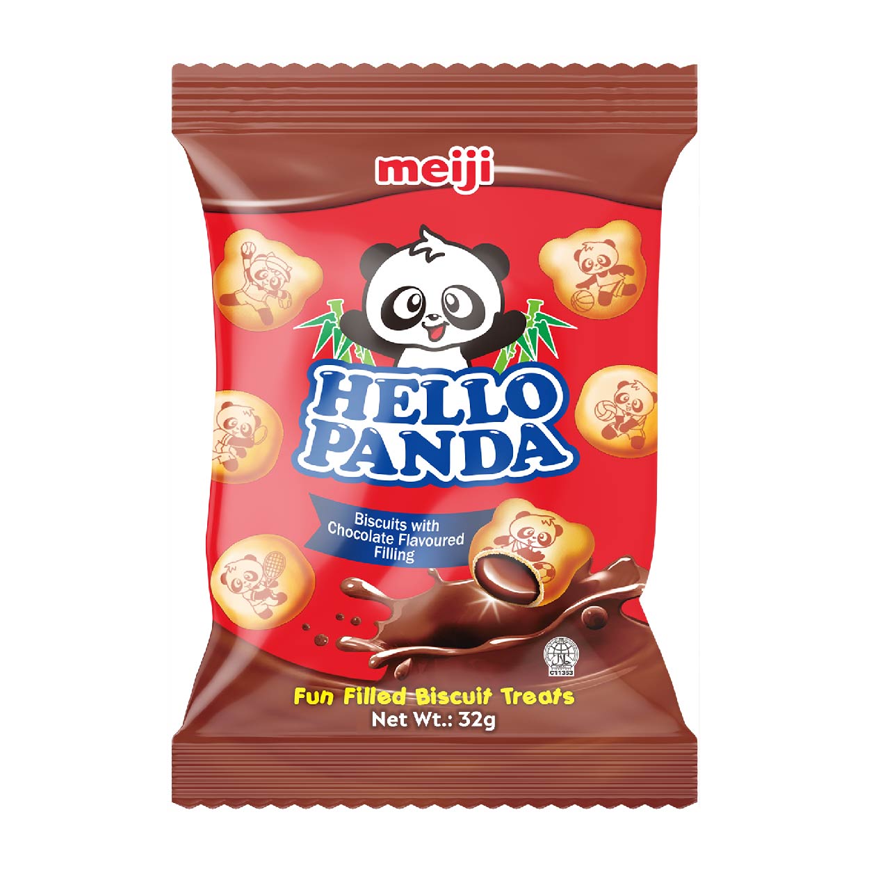 Meiji Hello Panda Chocolate Biscuits 35g