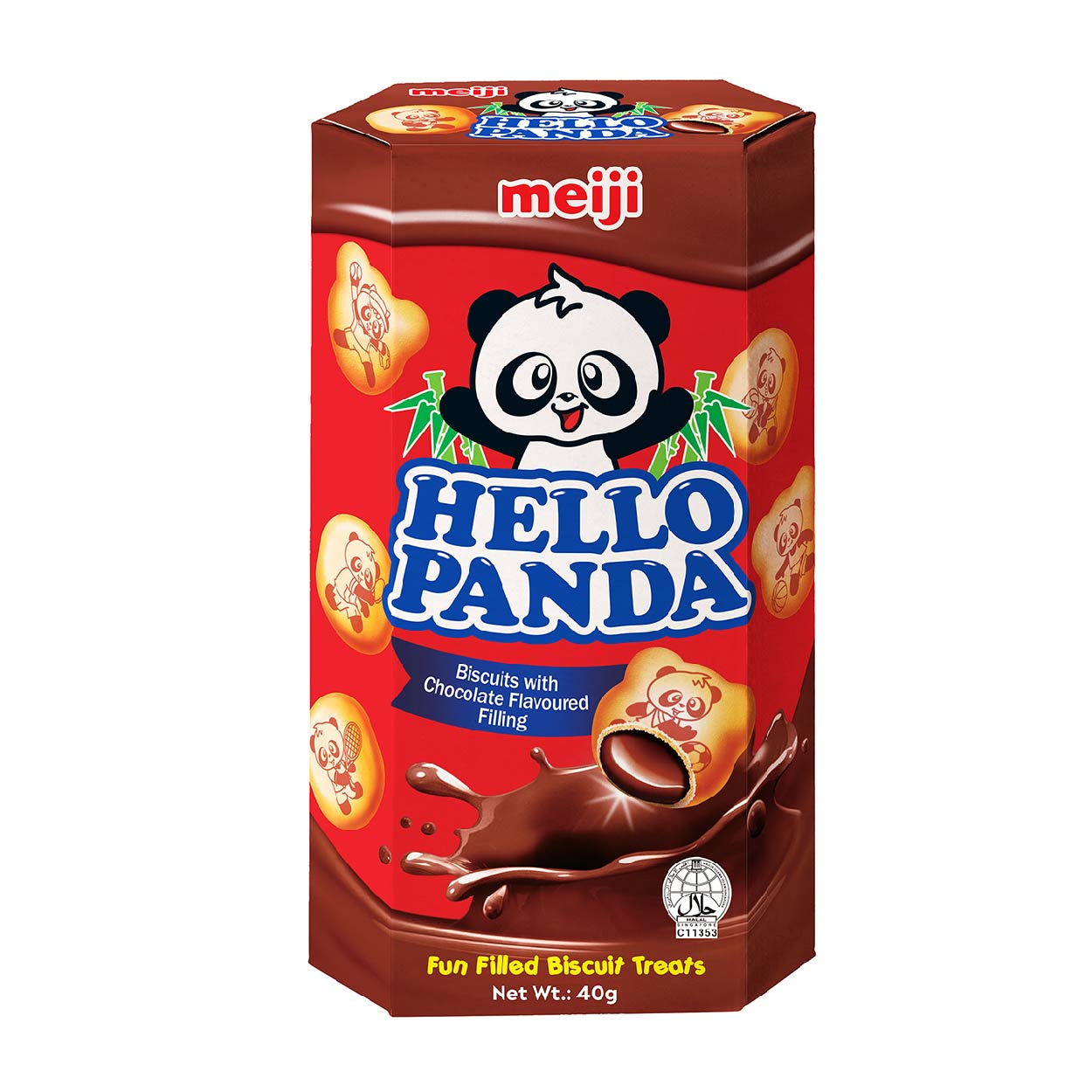 Meiji Hello Panda Chocolate Biscuits 40g