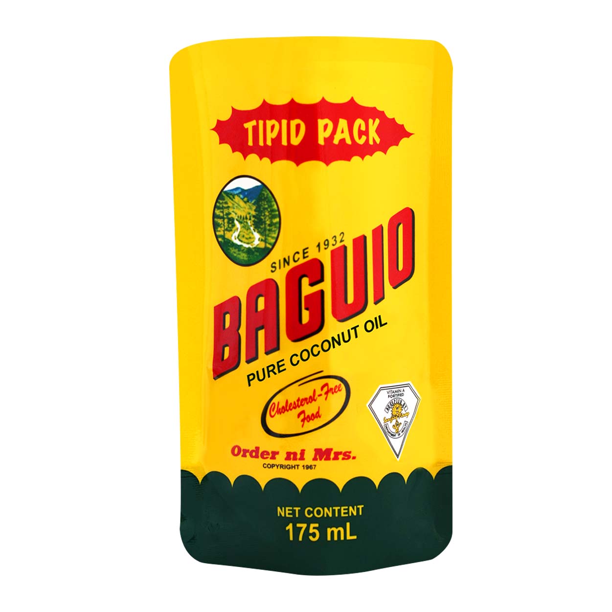 Baguio Pure Coconut Oil Pouch 175ml