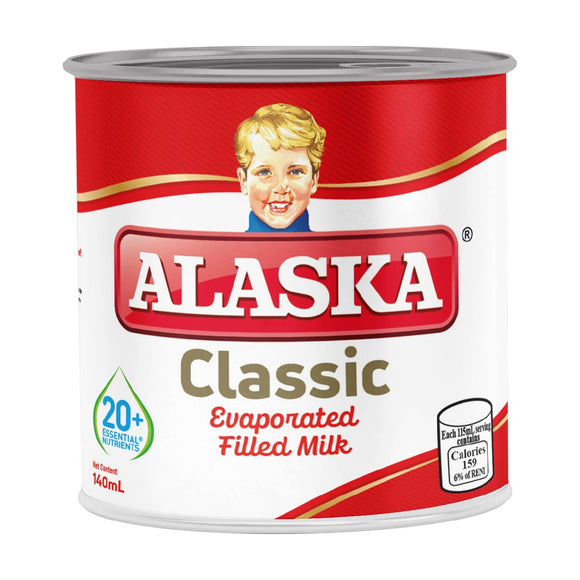 Alaska Classic Evaporated Filled Milk 140ml
