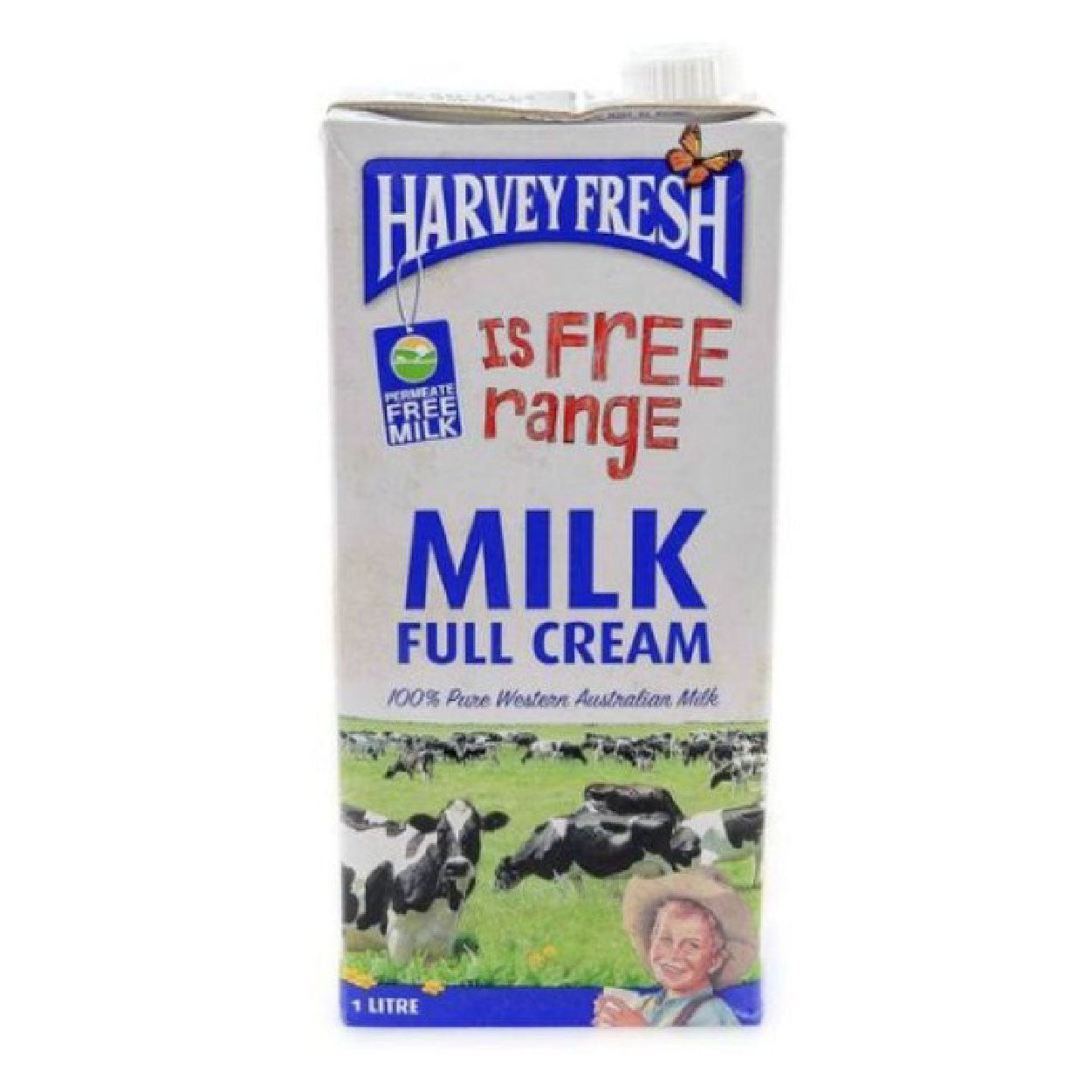 Harvey Fresh Free Range Full Cream Milk 1L