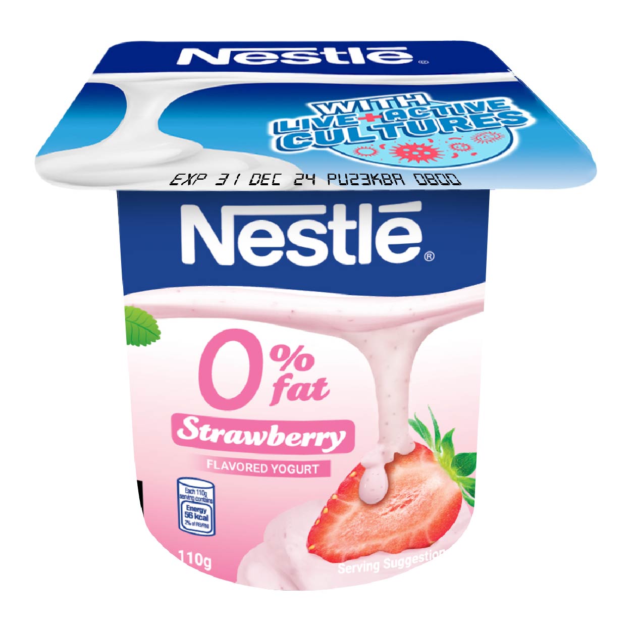 Nestle Yogurt 0% Fat Strawberry 110g