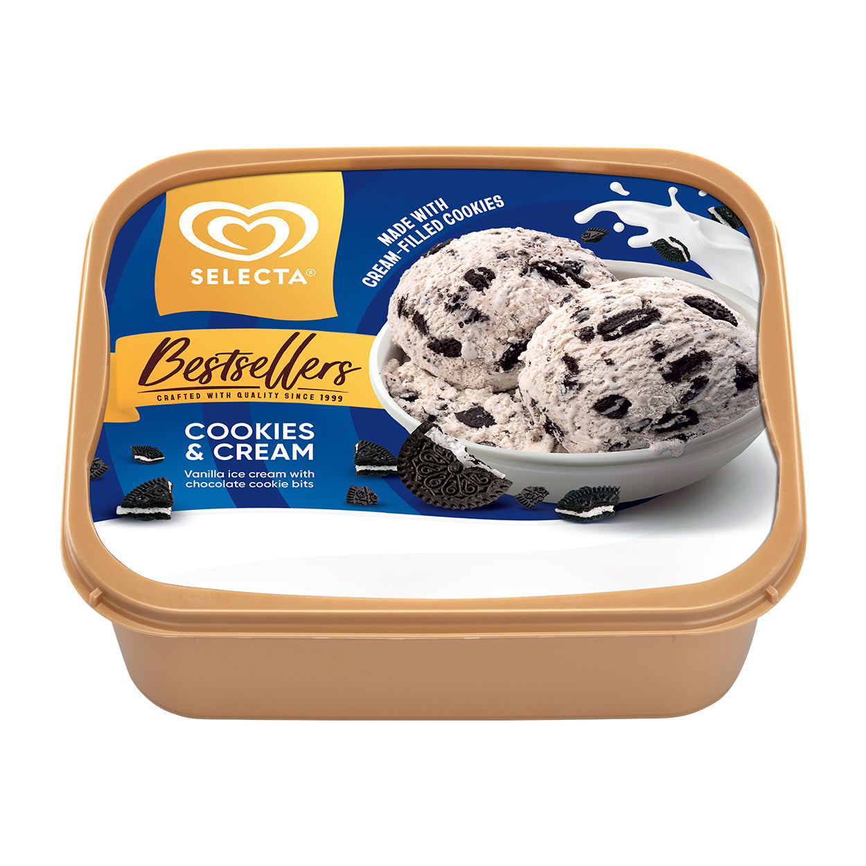 Selecta Cookies & Cream Ice Cream 1.25L