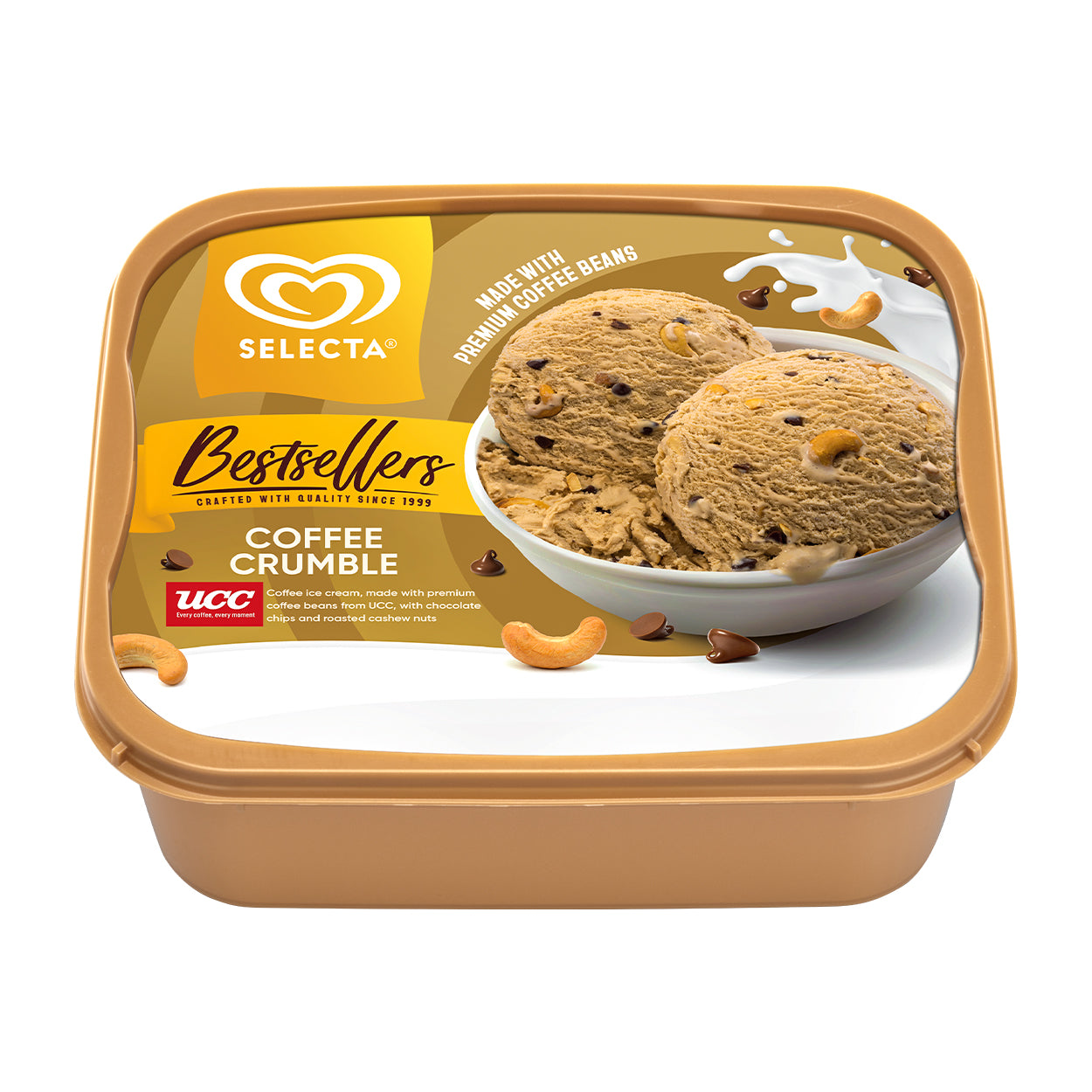 Selecta Coffee Crumble Ice Cream 1.25L