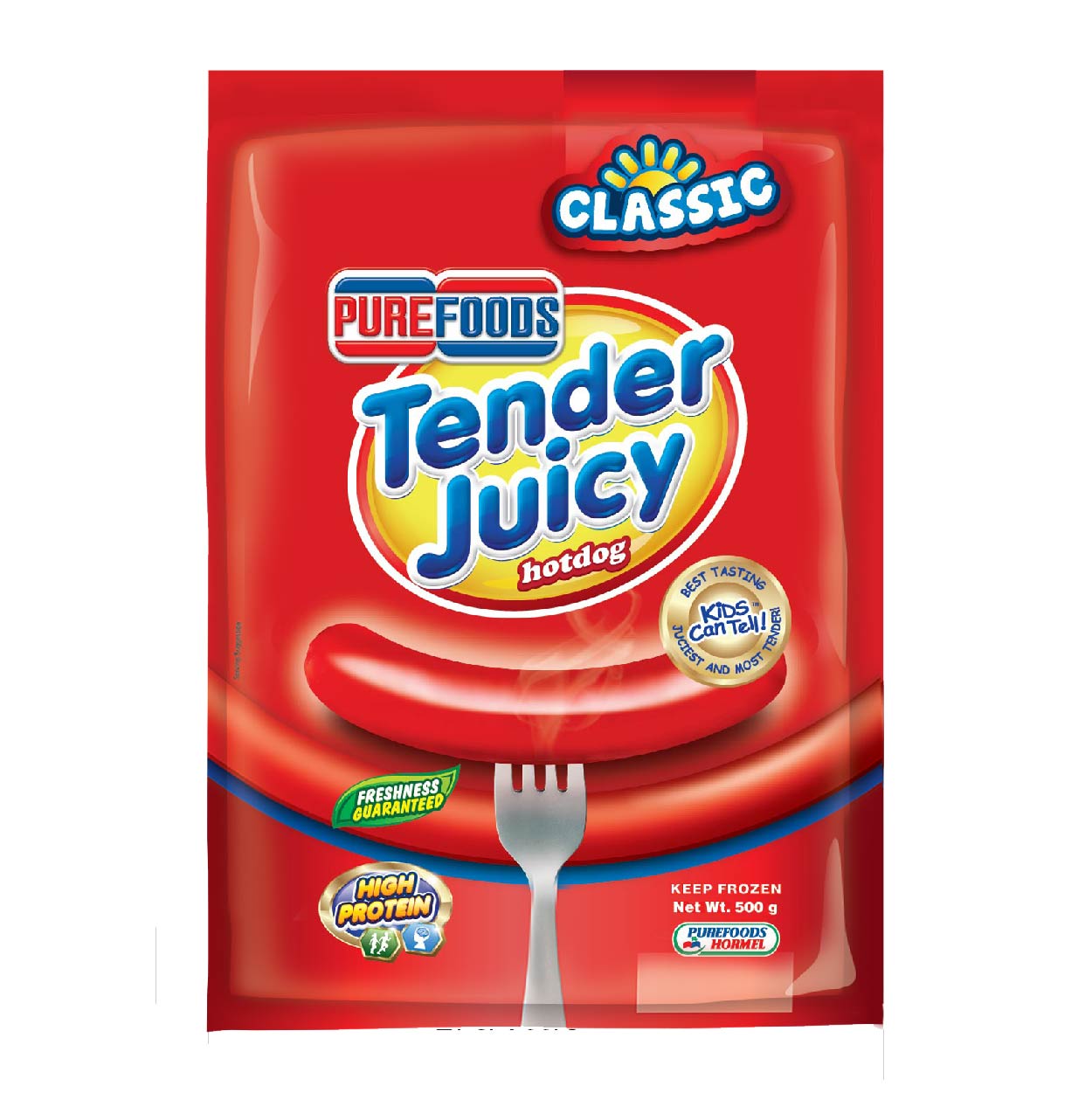 Purefoods Tender Juicy Hotdog Classic 500g