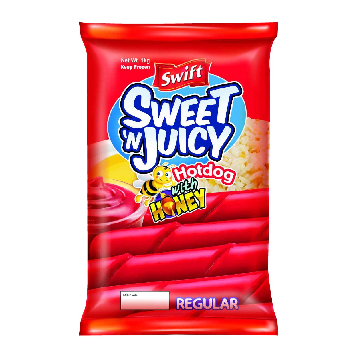 Swift Sweet 'n Juicy Hotdog With Honey Regular 1kg