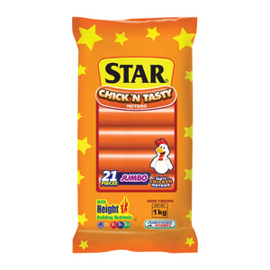 Purefoods Star Chick N Tasty Chicken Hotdog Jumbo 1kg