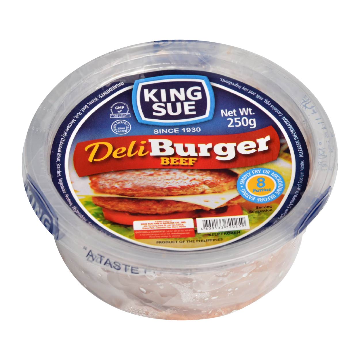 King Sue DeliBurger Beef 250g