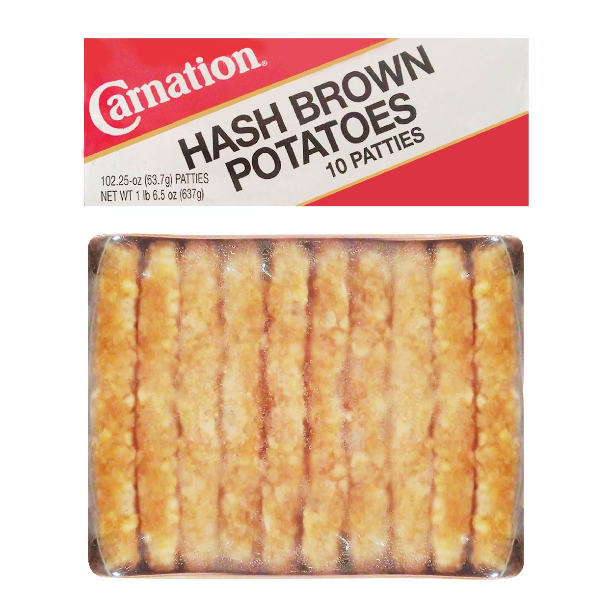 Carnation Hash Brown 10s