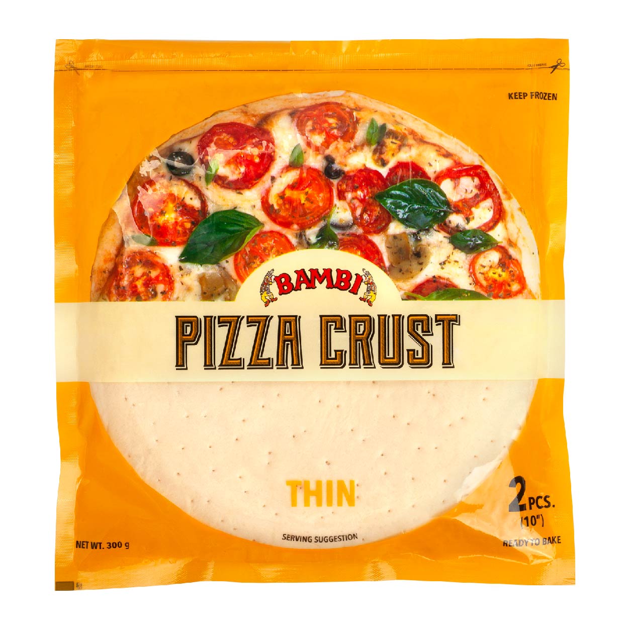 Bambi Pizza Crust Thin 10 inches 2pcs 300g