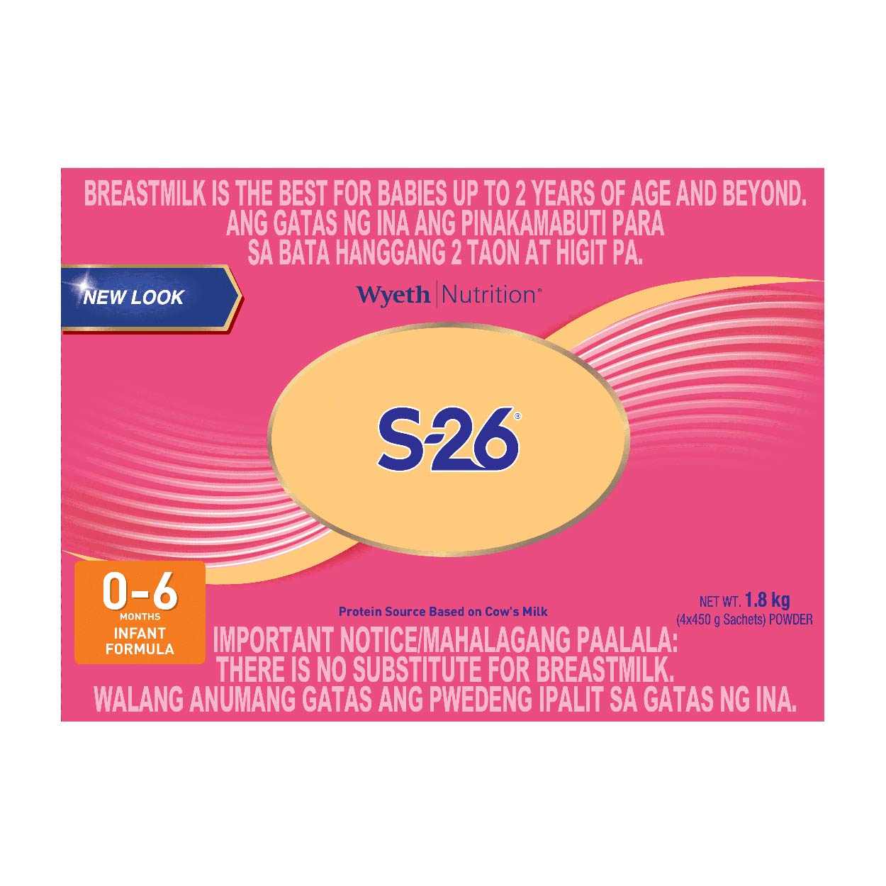S-26 Infant Formula 0-6 months 1.8kg