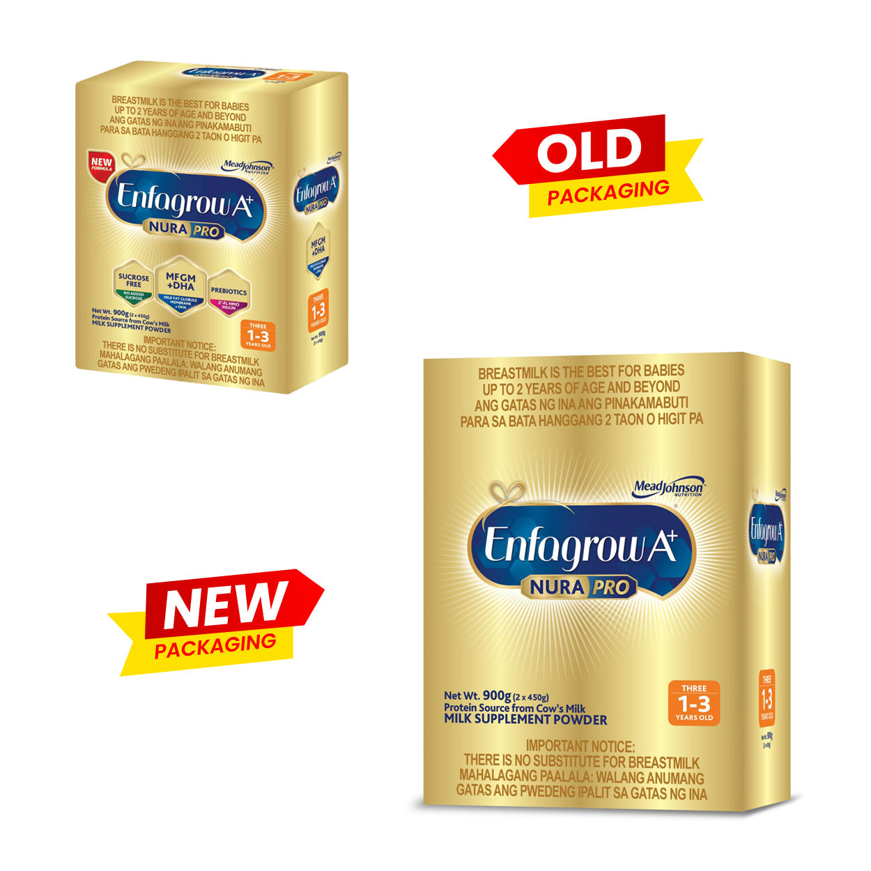 Enfagrow A+ NuraPro Three Milk Powder 1-3 years old 900g