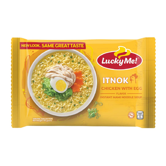 Lucky Me Instant Mami Noodle Soup Itnok Chicken and Egg 50g