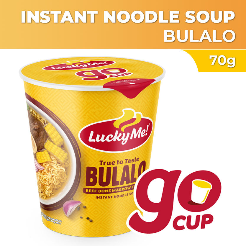Lucky Me Instant Noodle Soup Bulalo Go Cup 70g