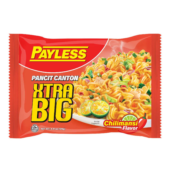 Payless Pancit Canton Instant Noodles Xtra Big Chilimansi 125g