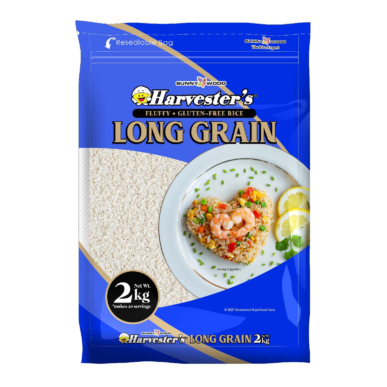Harvester's Long Grain Rice 2kg