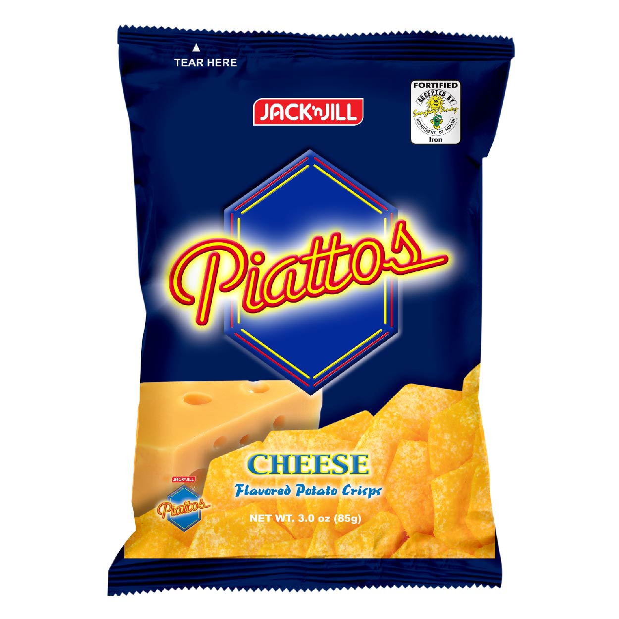 Piattos Potato Crisps Cheese 85g
