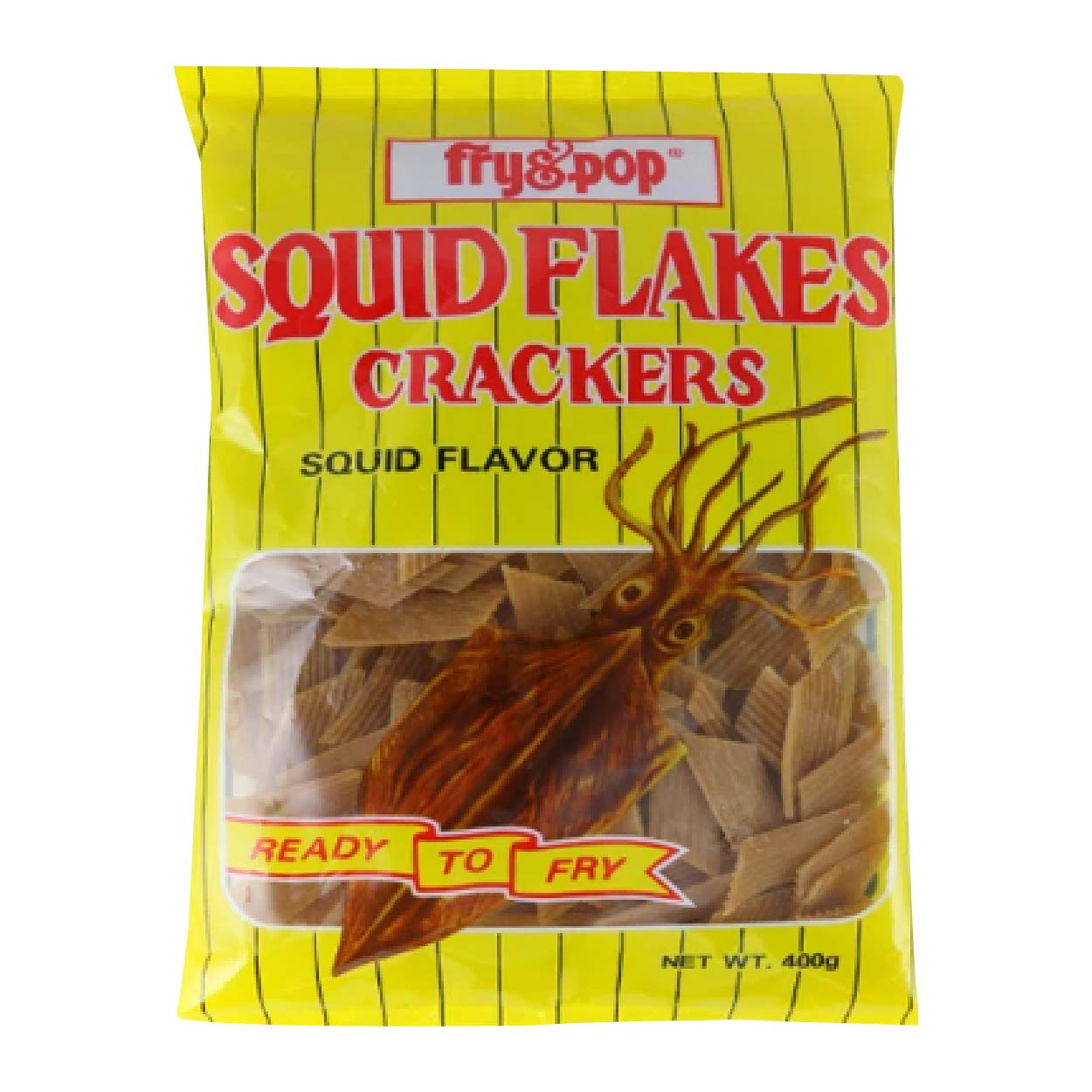 Fry & Pop Squid Flakes Crackers 400g