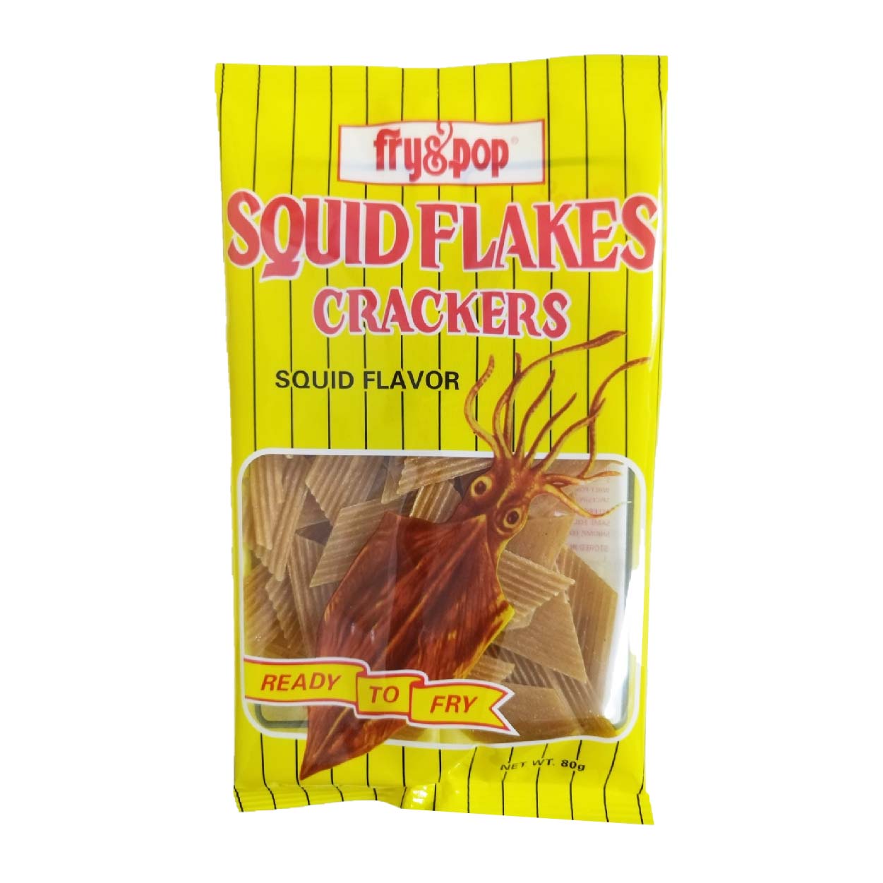 Fry&Pop Squid Flakes Crackers 80g