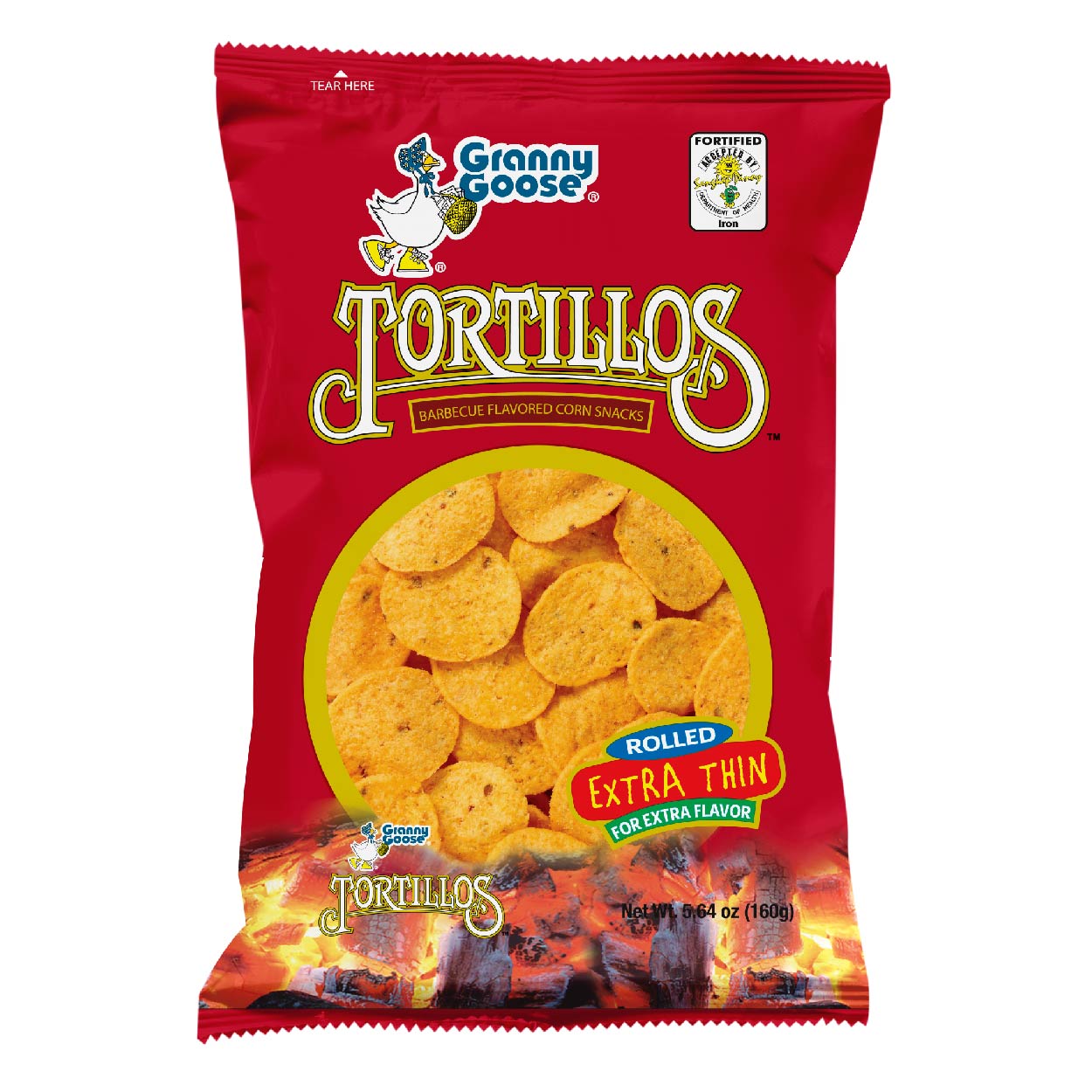 Granny Goose Tortillos Corn Snacks Barbeque 160g