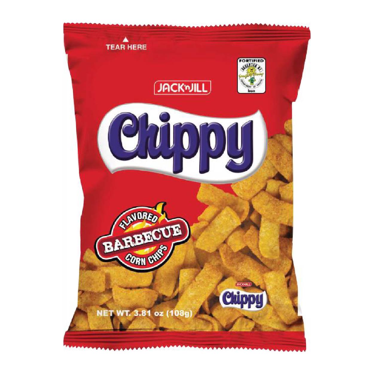 J&J Chippy Corn Chips Barbecue 108g