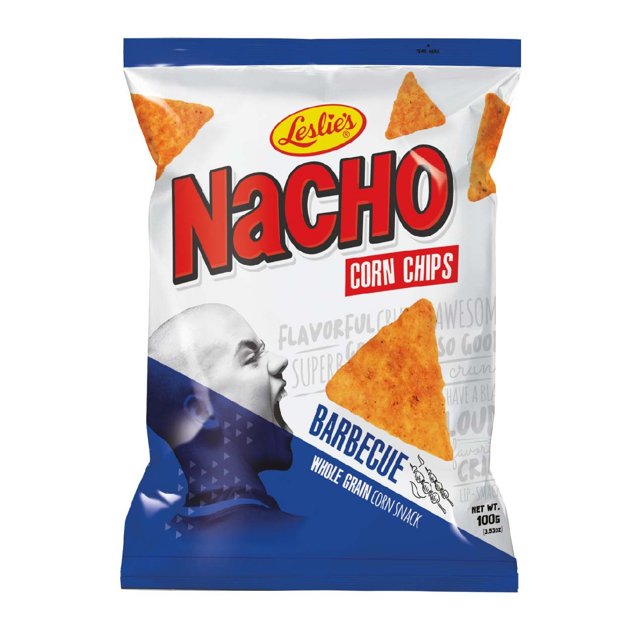 Leslie's Nacho Corn Chips Barbeque 100g
