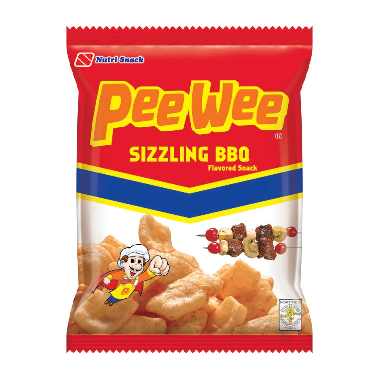 PeeWee Sizzling BBQ Flavored Snack 25g