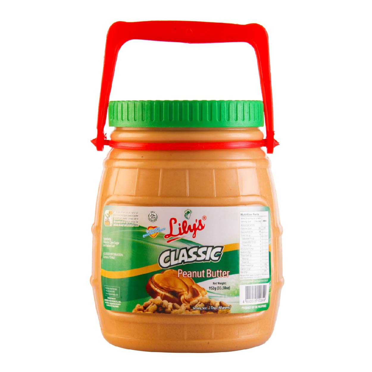 Lily's Classic Peanut Butter Plastic Jar 952g