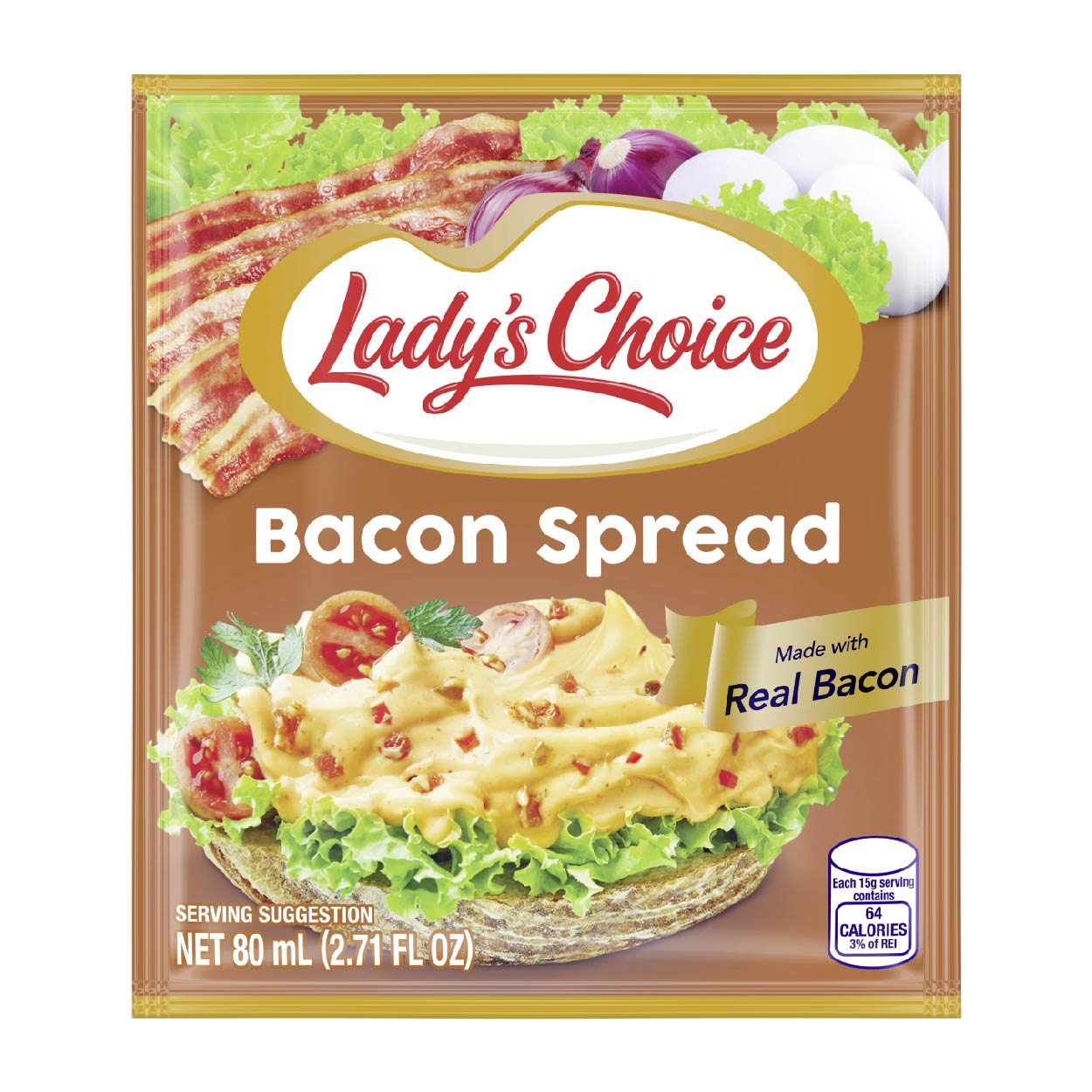 Lady's Choice Bacon Spread Sachet 80ml