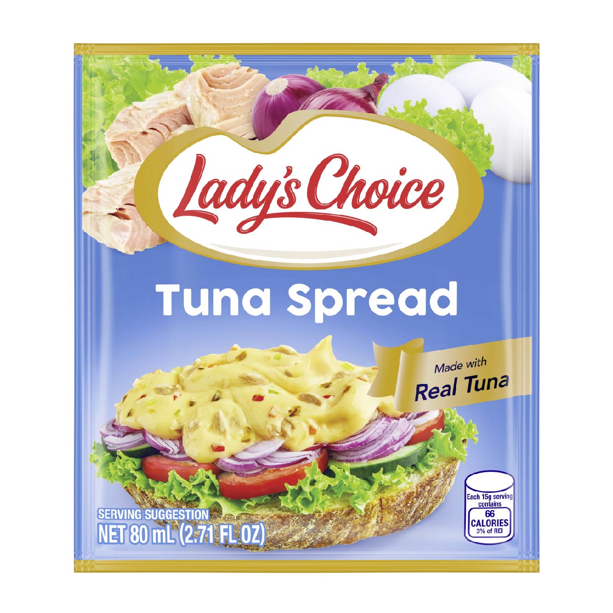 Lady's Choice Tuna Spread Sachet 80ml