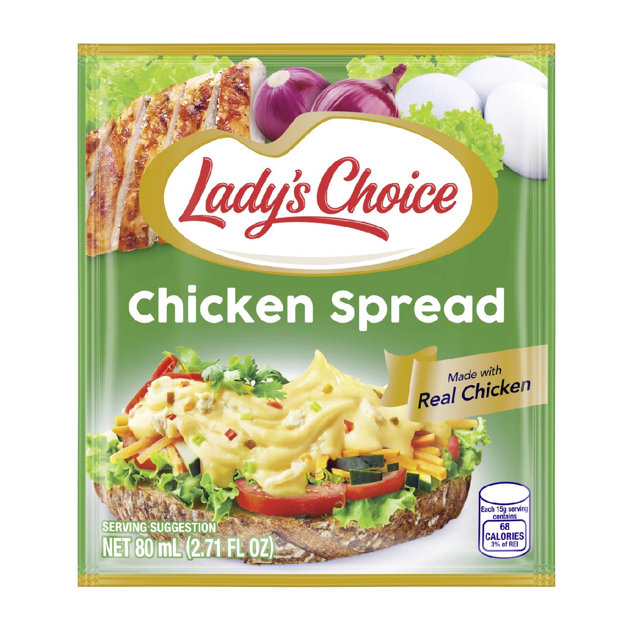 Lady's Choice Chicken Spread Sachet 80ml