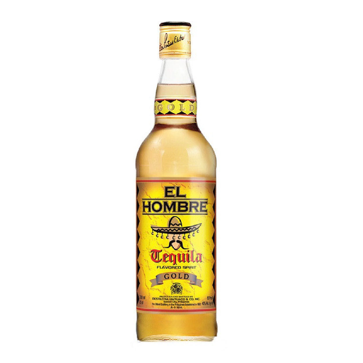 El Hombre Tequila Flavored Spirit Gold 700ml