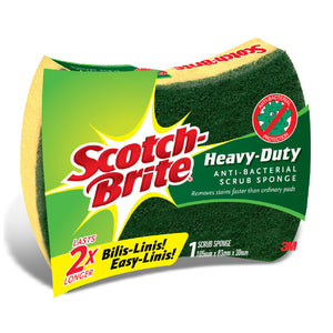 3M Scotch-Brite Heavy Duty Antibac Scrub Sponge