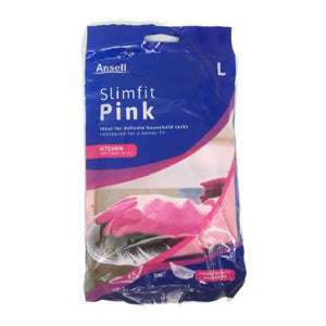 Ansell Kitchen Gloves Slimfit Pink Large