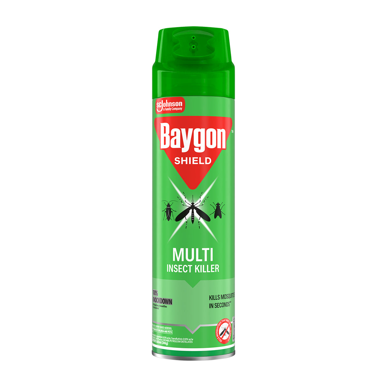 Baygon Shield Multi Insect Killer Aerosol 500ml