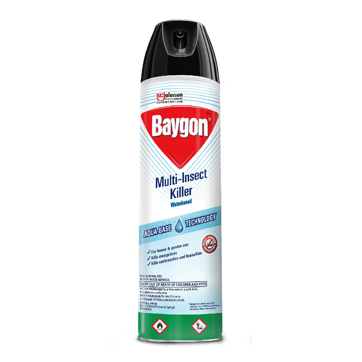 Baygon Multi-Insect Killer Aqua Base Aerosol 600ml