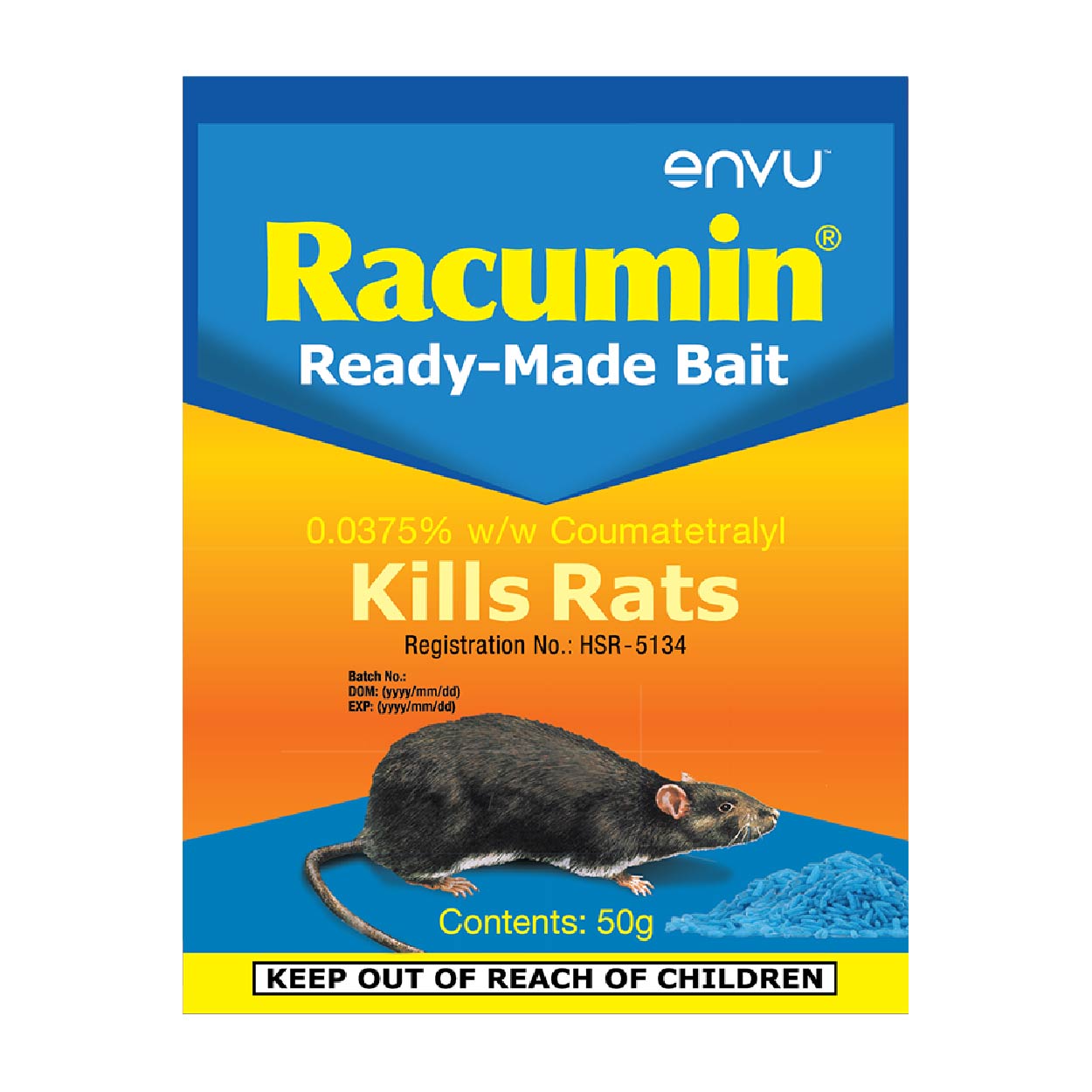 Racumin Ready-Made Bait Kills Rats 50g