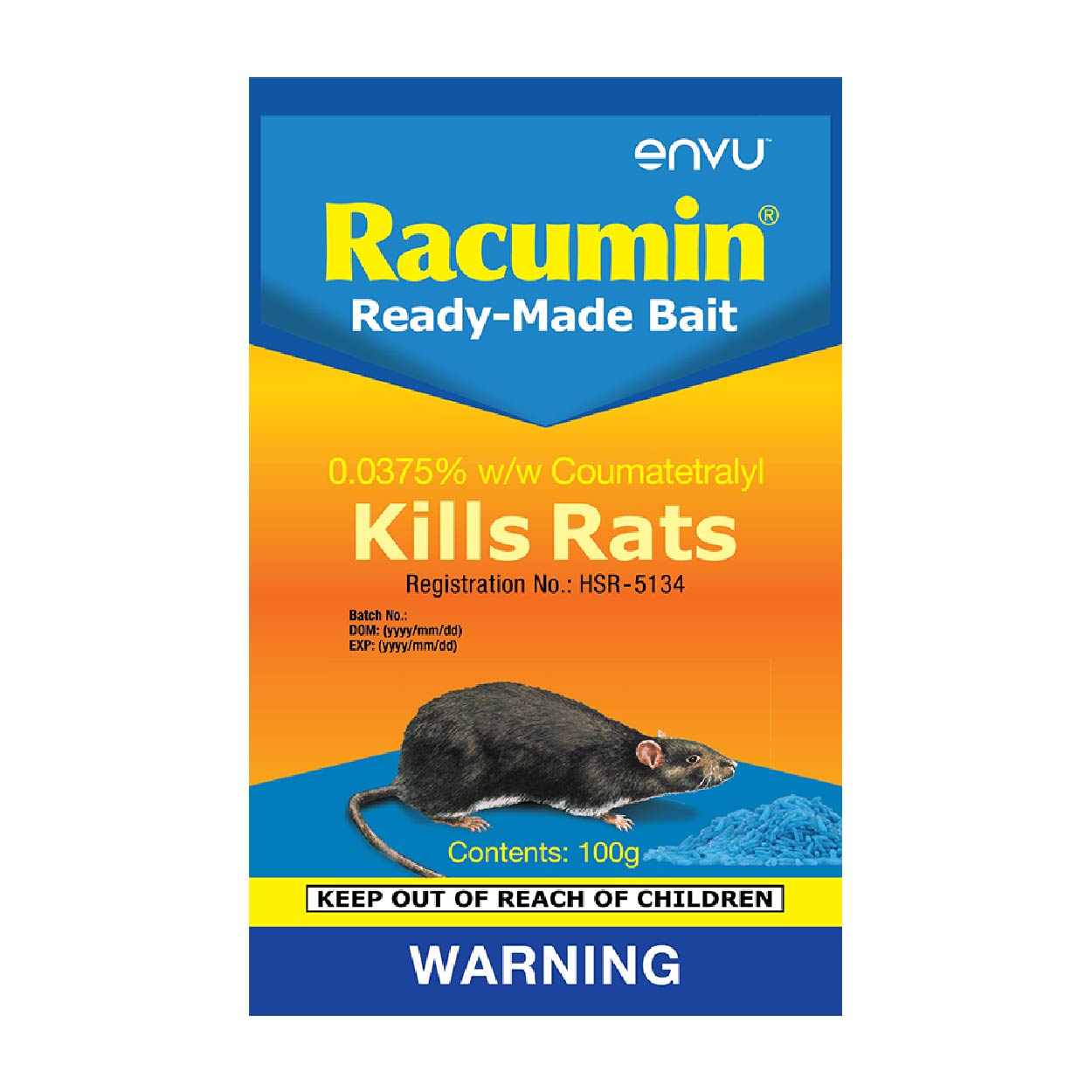 Racumin Ready-Made Bait Kills Rats 100g