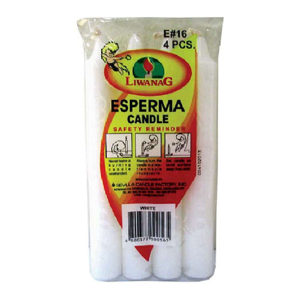 Liwanag Candle Esperma #16 White 4s