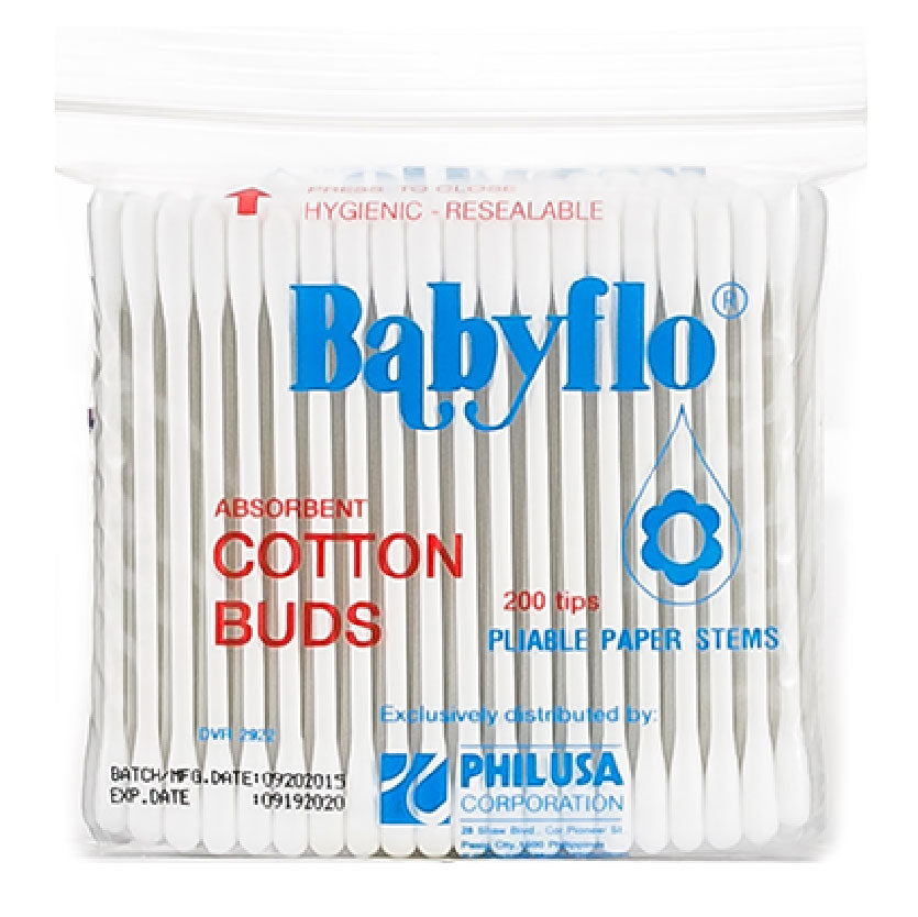 Babyflo Cotton Buds Paper 200 tips