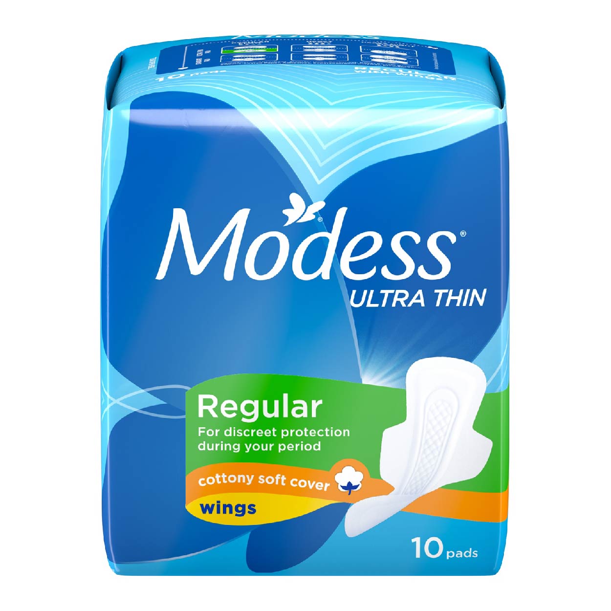Modess Napkin Ultra Thin Regular Cottony Soft with Wings 10s