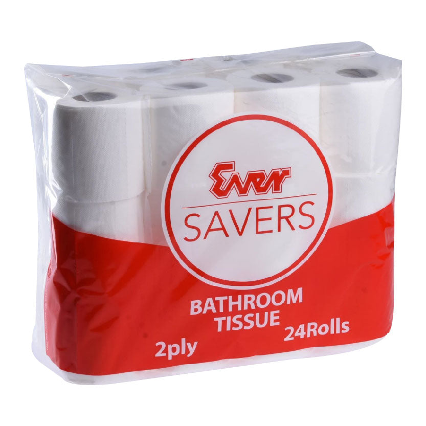 Ever Savers Bathroom Tissue 2 Ply 300 sheets 24 Rolls